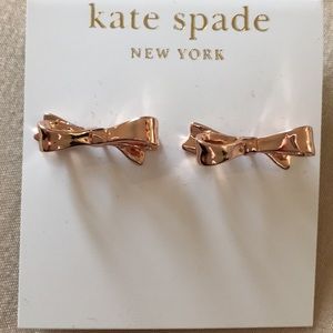 Kate Spade Rose Gold Bow Earrings